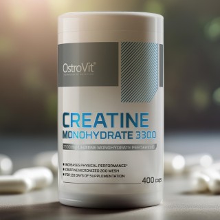 Креатин OstroVit Creatine Monohydrate 3300, 400 капсул