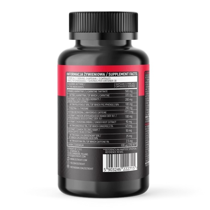 Жиросжигатель OstroVit Fat Burner For Woman, 60 капсул