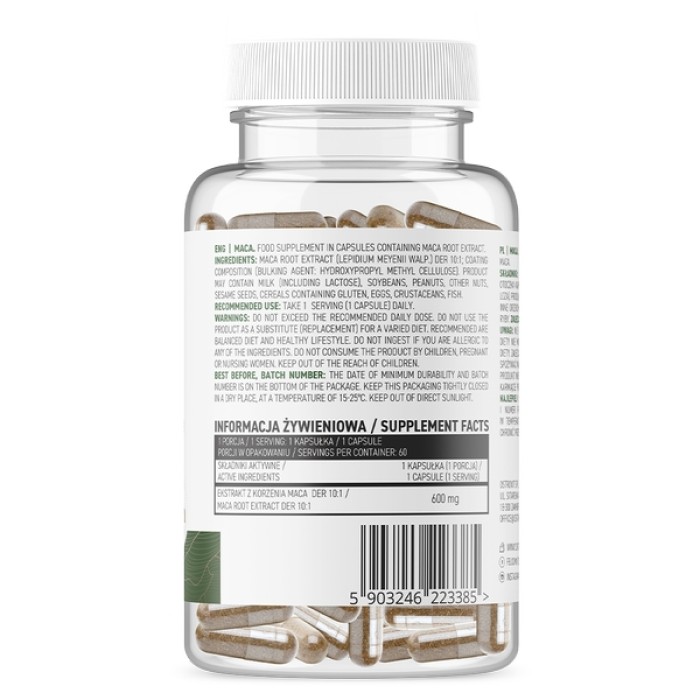 Натуральна добавка OstroVit Vege Maca, 60 вегакапсул