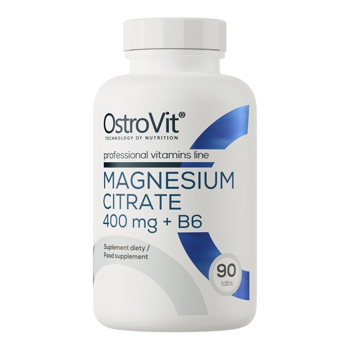 Витамины и минералы OstroVit Magnesium Citrate 400 mg + B6, 90 таблеток