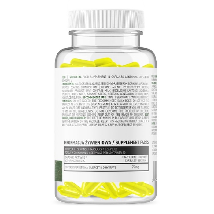Натуральна добавка OstroVit Vege Quercetin, 90 вегакапсул