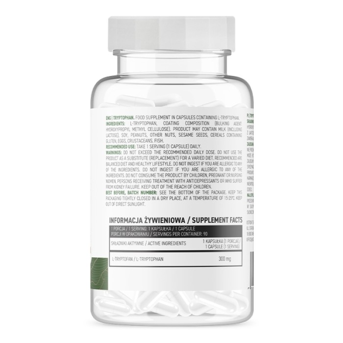 Амінокислота OstroVit Vege Tryptophan, 90 вегакапсул