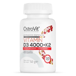 Вітаміни та мінерали OstroVit Vitamin D3 4000 +K2, 110 таблеток - Limited Edition