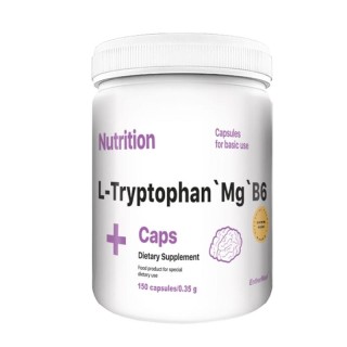 Амінокислота EntherMeal L-Tryptophan`Mg`B6, 150 капсул