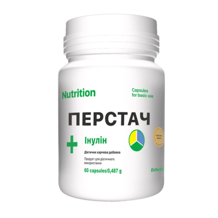 Натуральна добавка EntherMeal Перстач + Инулин, 60 капсул