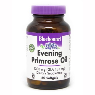 Жирні кислоти Bluebonnet Nutrition Evening Primrose Oil 1300 mg, 60 капсул