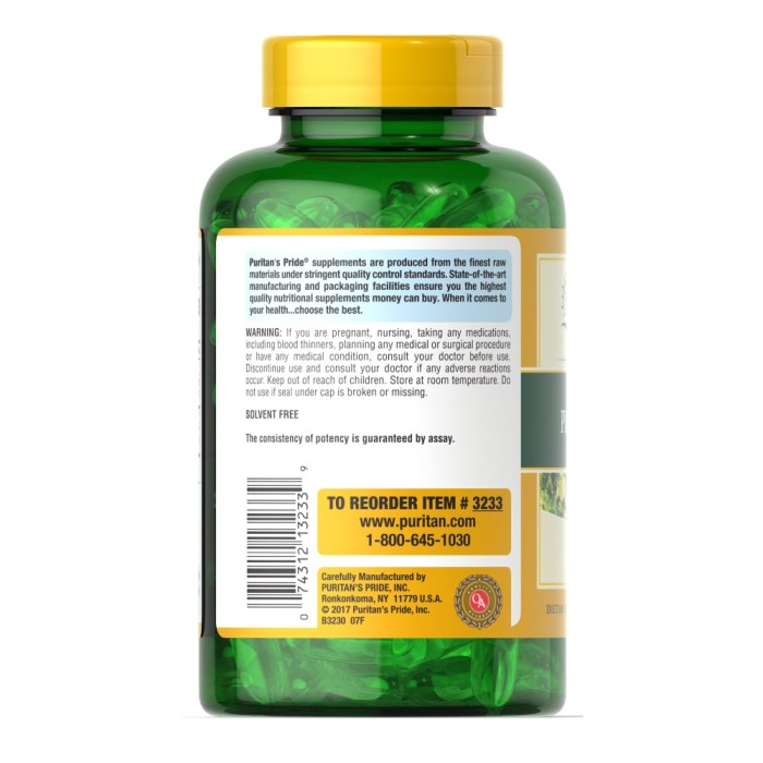 Жирні кислоти Puritan's Pride Evening Primrose Oil 1300 mg, 120 капсул