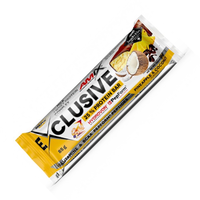 Батончик Amix Nutrition Exclusive Protein Bar, 85 грамм Ананас-кокос