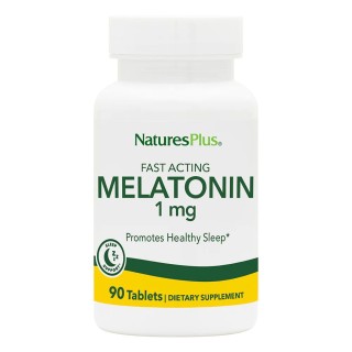 Натуральна добавка Natures Plus Fast Acting Melatonin 1 mg, 90 таблеток