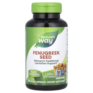 Натуральна добавка Nature's Way Fenugreek Seed, 180 вегакапсул