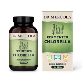 Натуральна добавка Dr. Mercola Fermented Chlorella, 450 таблеток