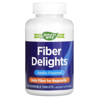 Натуральна добавка Nature's Way Fiber Delights, 60 жувальних таблеток