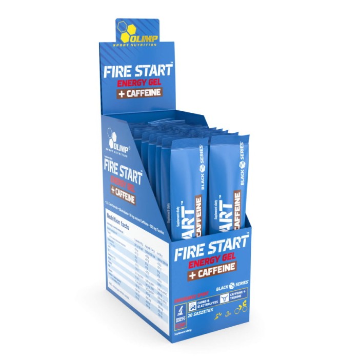 Передтренувальний комплекс Olimp Fire Start Energy Gel+Caffeine, 20*36 грам Тропік