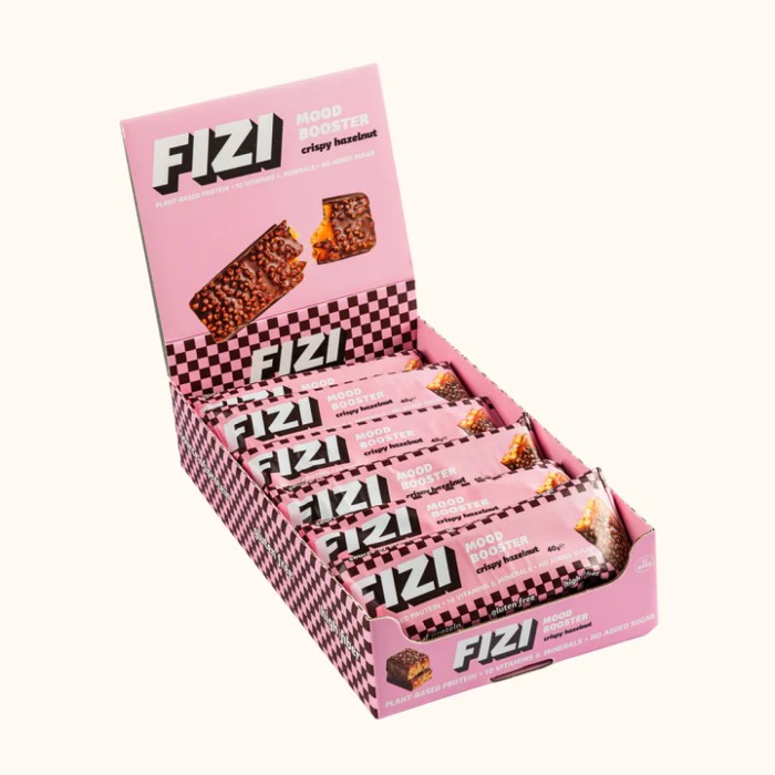 Fizi Mood Booster - 24 x 40 г хрустящего фундука