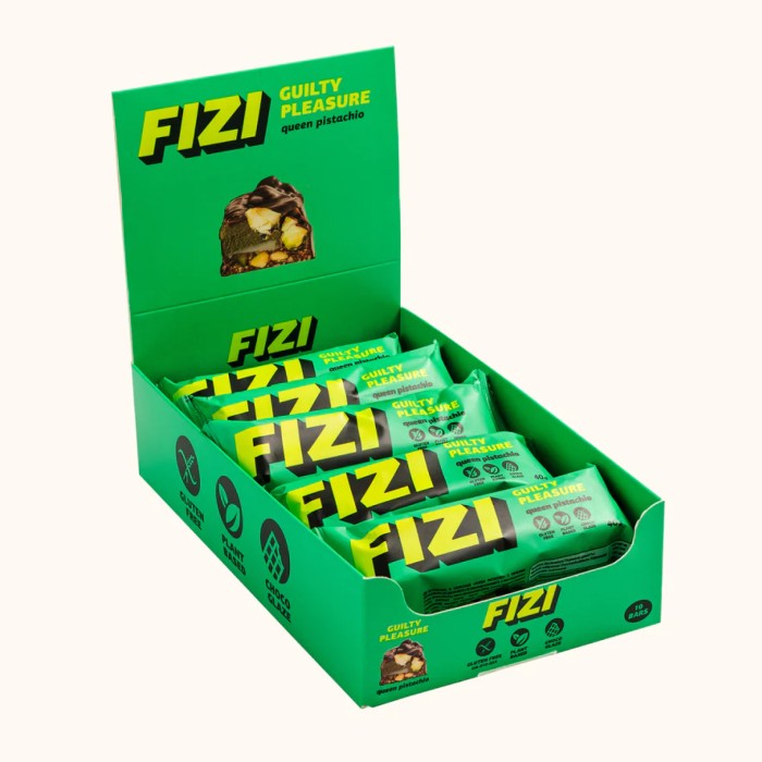 Протеїновий батончик Fizi Guilty Pleasure - 10x45 г Queen Pistachio