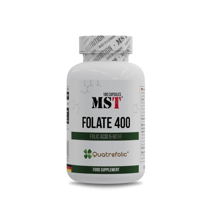 Вітаміни та мінерали MST Folate 400 Quatrefolic, 180 капсул