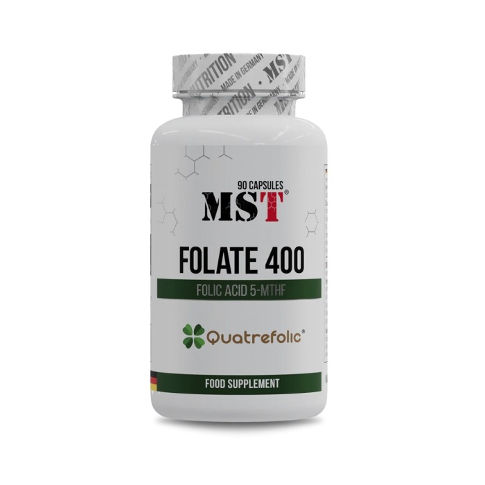 Вітаміни та мінерали MST Folate 400 Quatrefolic, 90 капсул