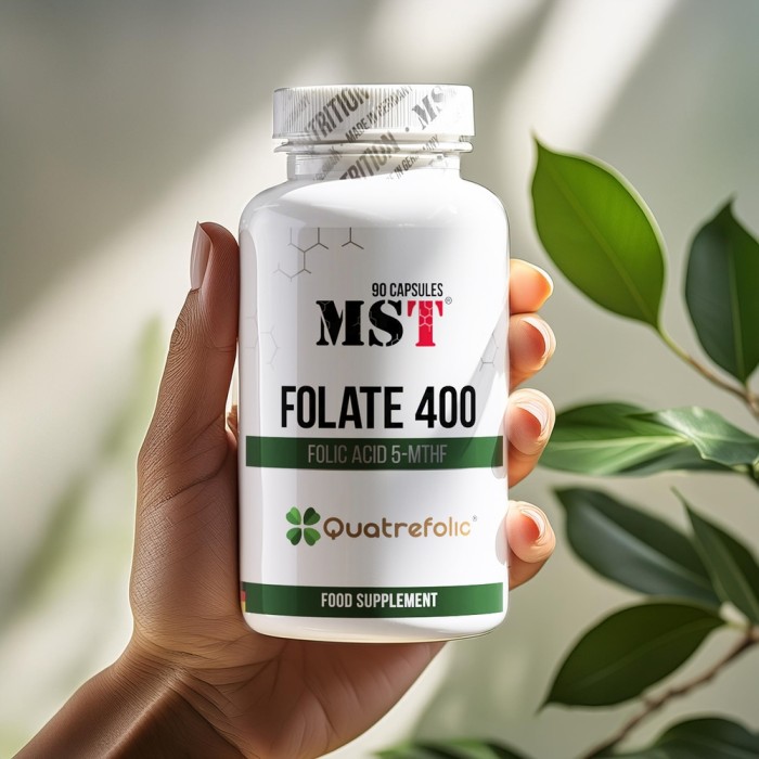 Вітаміни та мінерали MST Folate 400 Quatrefolic, 90 капсул