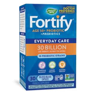 Пробіотики і пребіотики Nature's Way Fortify Age 50+ Probiotic+Prebiotics, 30 вегакапсул