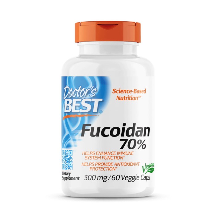 Натуральна добавка Doctor's Best Fucoidan 0.7, 60 вегакапсул