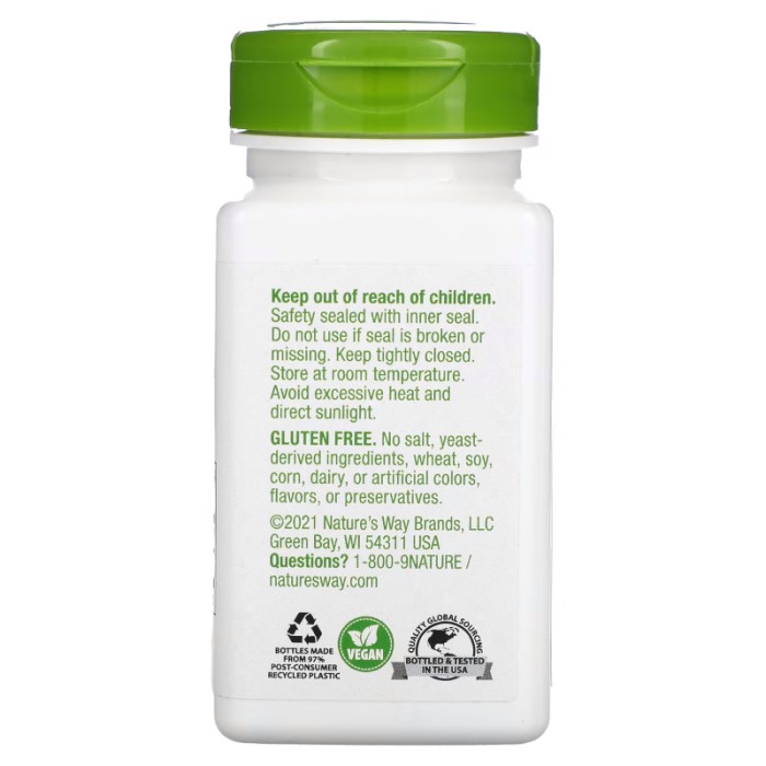 Натуральна добавка Nature's Way Garlic Bulb, 100 вегакапсул