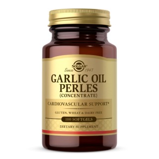 Натуральна добавка Solgar Garlic Oil Perles (Concentrate), 100 капсул
