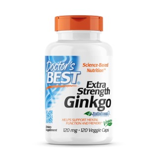 Натуральна добавка Doctor's Best Extra Strength Ginkgo 120 mg, 120 вегакапсул