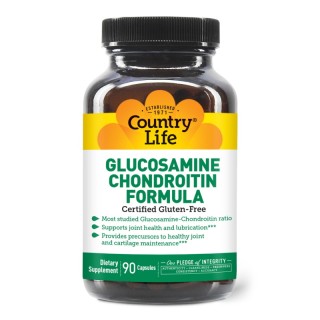 Препарат для суглобів і зв'язок Country Life Glucosamine Chondroitin Formula, 90 капсул