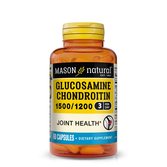 Препарат для суглобів і зв'язок Mason Natural Glucosamine Chondroitin, 60 капсул