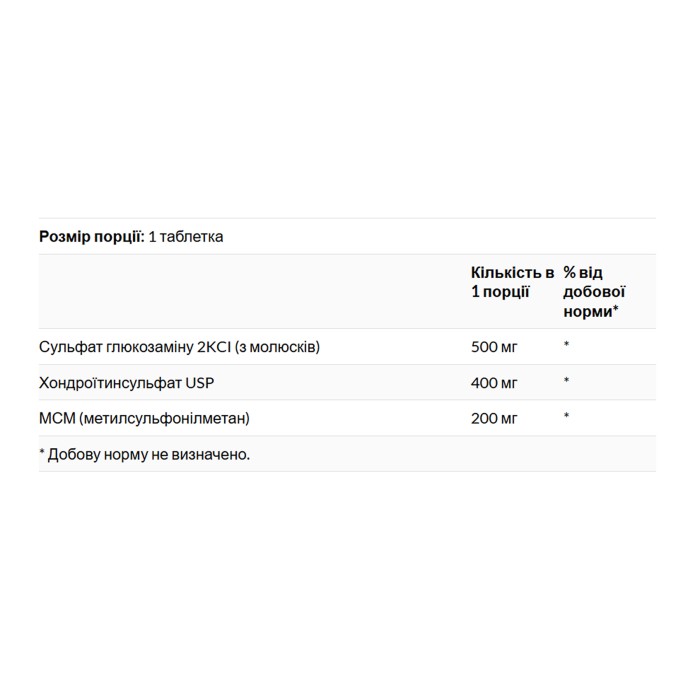 Глюкозамин, хондроитин и МСМ - Высокая сила, 240 таблеток