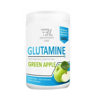 Амінокислота Bodyperson Labs Glutamine, 500 грам Зелене яблуко