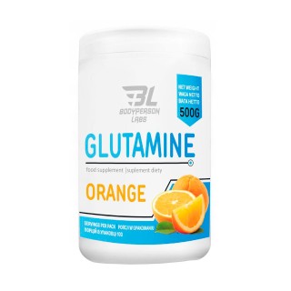 Амінокислота Bodyperson Labs Glutamine, 500 грам Апельсин