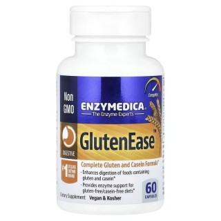 Натуральна добавка Enzymedica Gluten Ease, 60 капсул