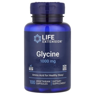 Амінокислота Life Extension Glycine 1000 mg, 100 вегакапсул