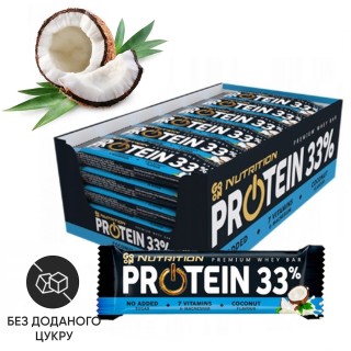 Батончик GoOn Protein 33% БЛОК, 25*50 грам Кокос