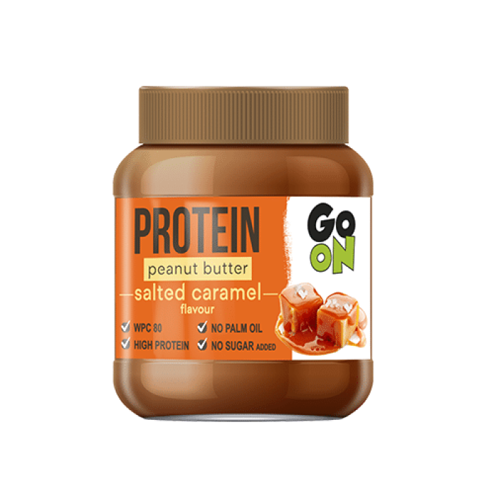 Заменитель питания Go On Protein Peanut Butter 350 грамм, соленая карамель