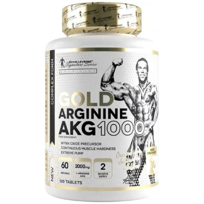Аминокислота Kevin Levrone Gold Arginine AKG 1000, 120 таблеток