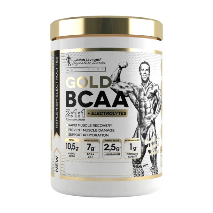 Амінокислота BCAA Kevin Levrone Gold BCAA 2:1:1 + Electrolytes, 375 грам Манго-лимон