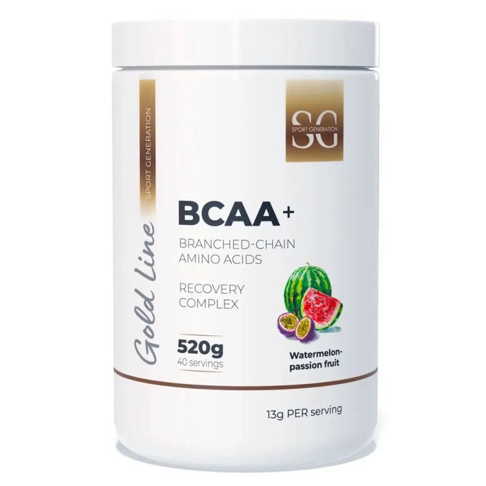 Амінокислота BCAA Sport Generation Gold Premium BCAA+, 520 грамм Кавун-маракуйя