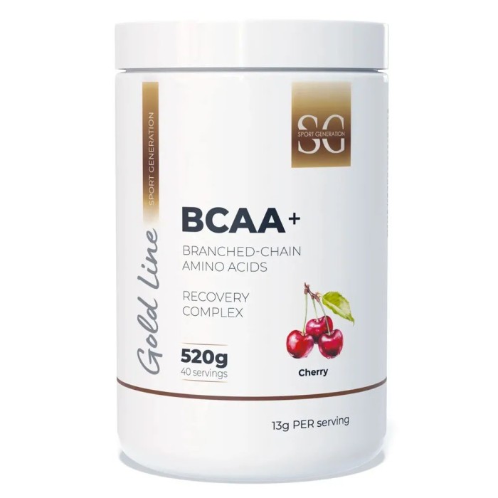 Амінокислота BCAA Sport Generation Gold Premium BCAA+, 520 грамм Вишня