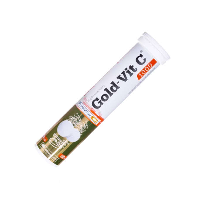 Вітаміни та мінерали Olimp Gold-Vit C 1000, 20 шипучих таблеток Лимон