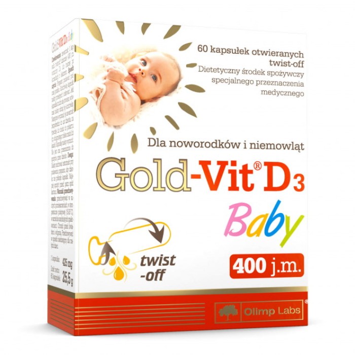Вітаміни та мінерали Olimp Gold-Vit D3 Baby, 60 капсул