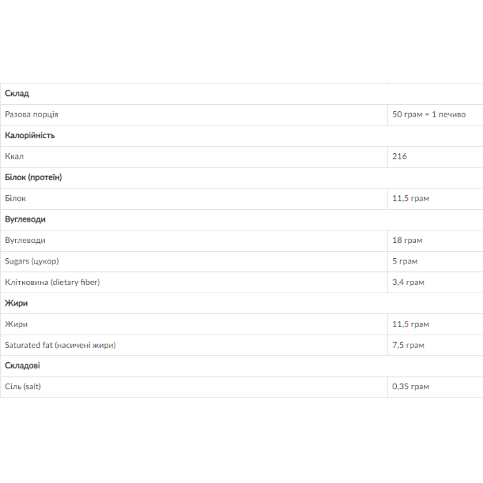 Protein Cookie Salted caramel - 50g печенье