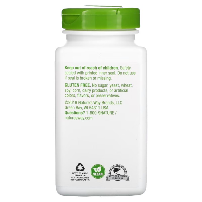 Натуральна добавка Nature's Way Gotu Kola Herb 950 mg, 180 вегакапсул