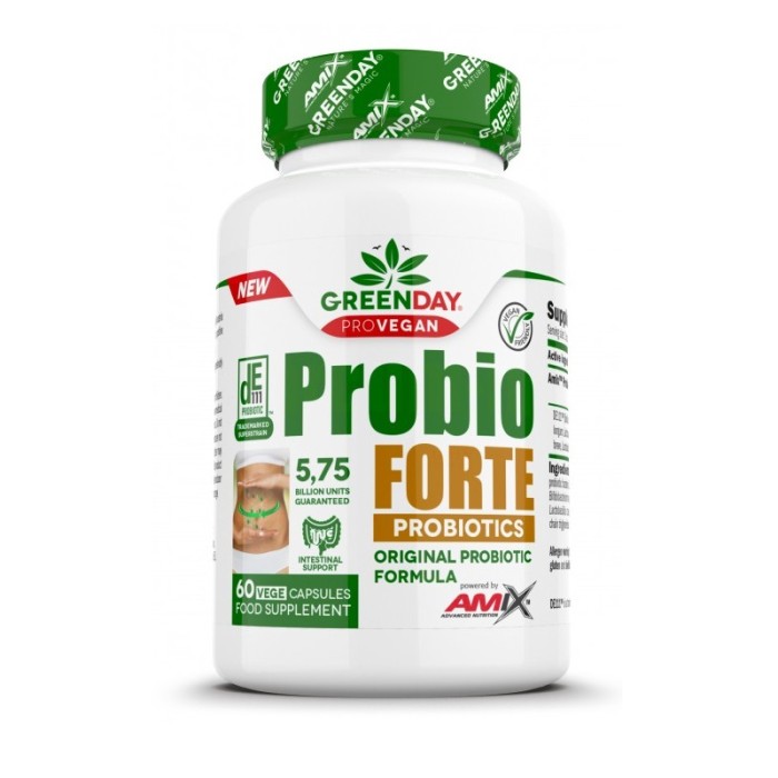 Пробіотики і пребіотики Amix Nutrition GreenDay ProVegan Probio Forte, 60 вегакапсул