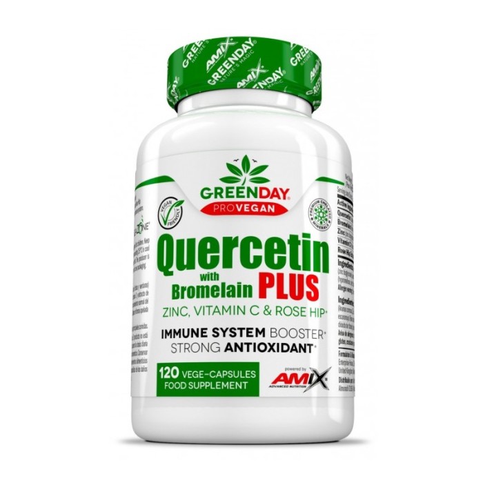 Натуральна добавка Amix Nutrition GreenDay ProVegan Quercetin with Bromelain Plus, 120 вегакапсул