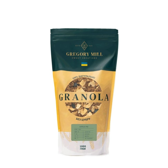 Заменитель питания Gregory Mill Granola Apple Pie, 1 кг