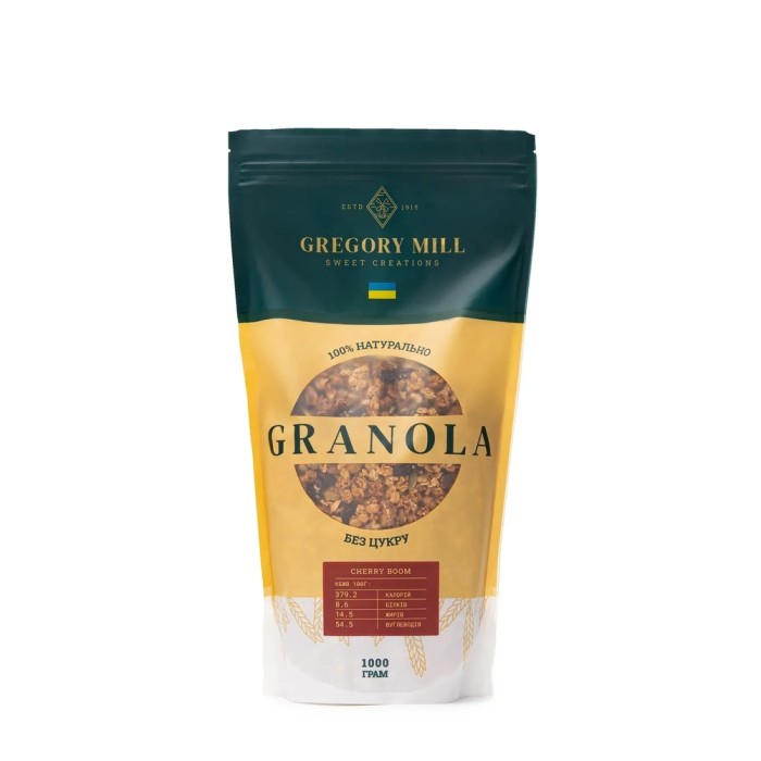 Заменитель питания Gregory Mill Granola Cherry Boom, 1 кг