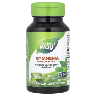 Натуральна добавка Nature's Way Gymnema 500 mg, 60 вегакапсул