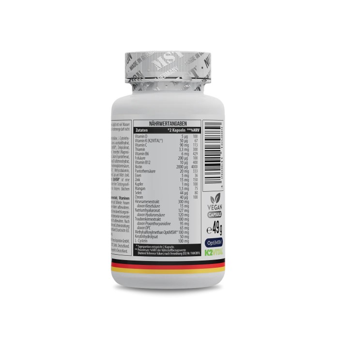 Вітаміни та мінерали MST Hair Advanced Formula, 60 капсул